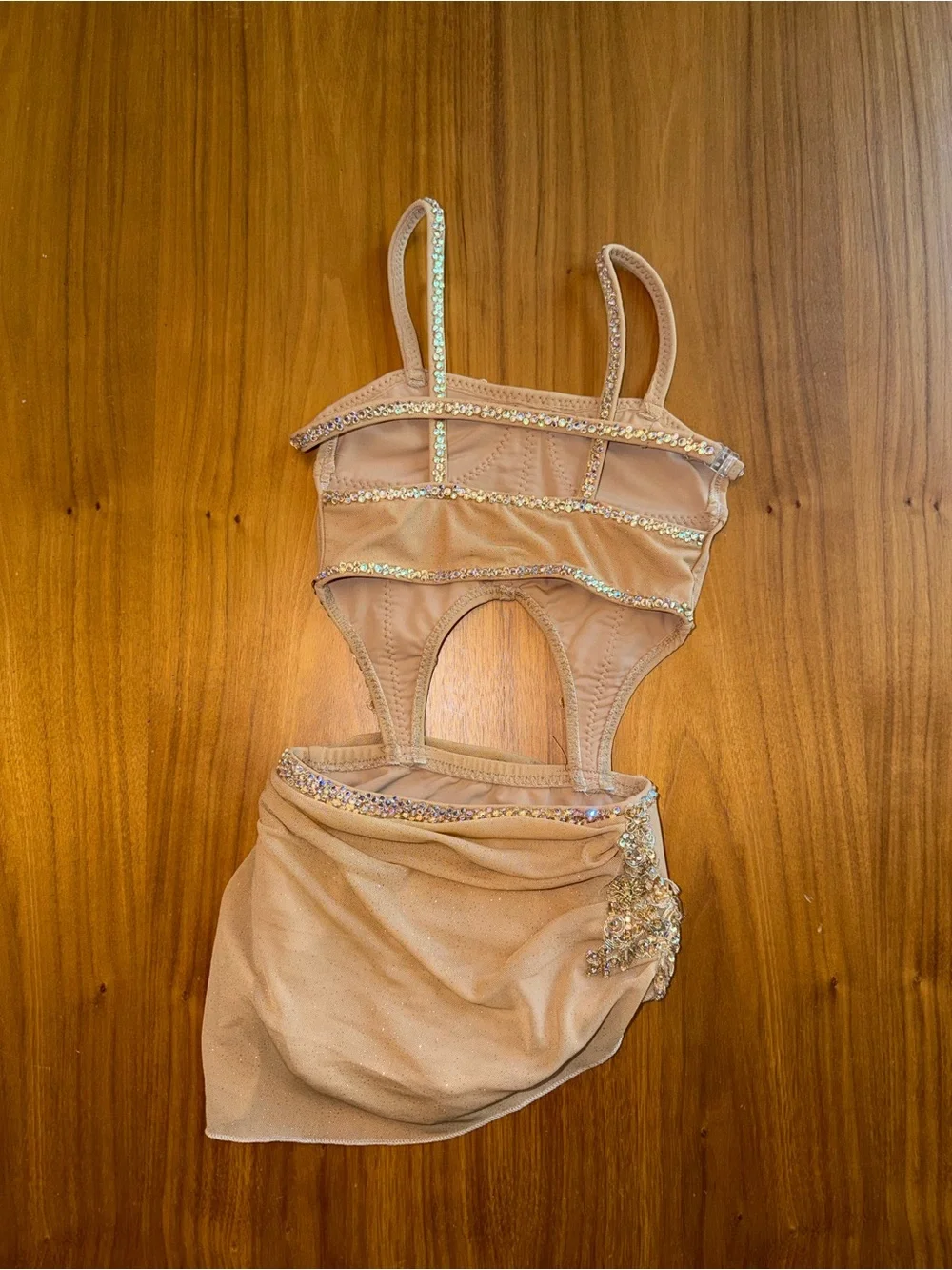 Custom Lyrical Champagne/Gold Costume - Child 7